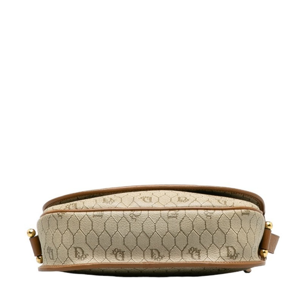 Dior Crossbody Shoulder Bag Leather Gray - Picture 3 of 10